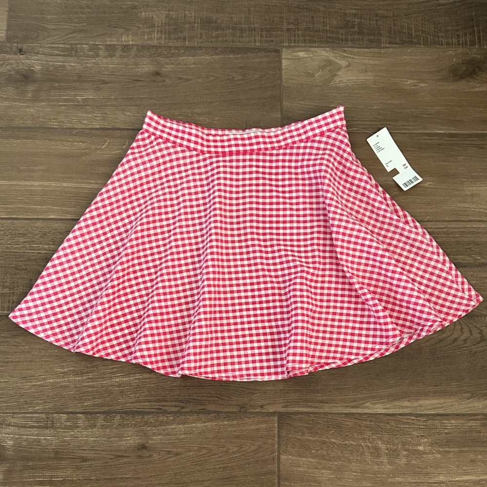 Urban Outfitters Pink Checkered Skirt Women’s Size Small